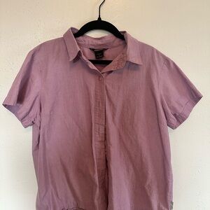 Woolrich Purple Short Sleeve Shirt